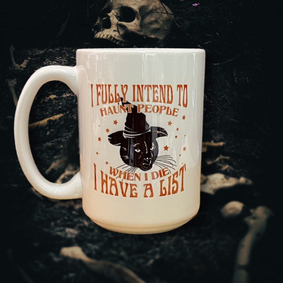 15 oz Mug Black Cats Haunt List