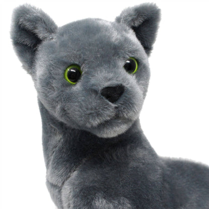 Rae The Russian Blue Cat | 13 Inch Stuffed Animal Plush | By TigerHart Toys