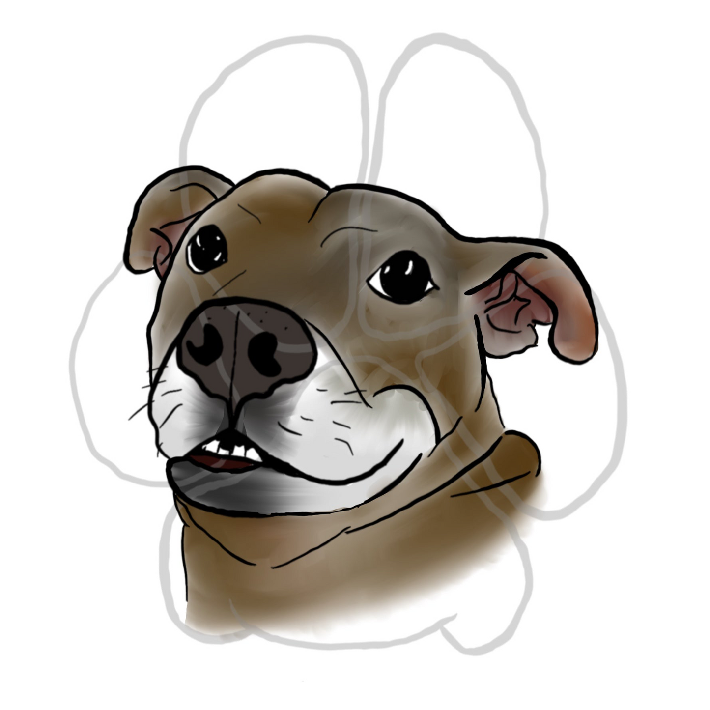 Custom Drawn Pet Portraits-Digital Version