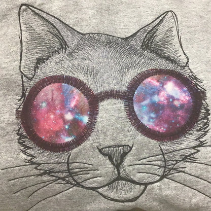 Hoodie-Cat With Glasses