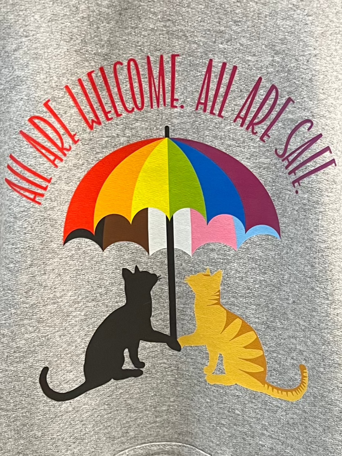 All Are Welcome Tee Shirt Purride