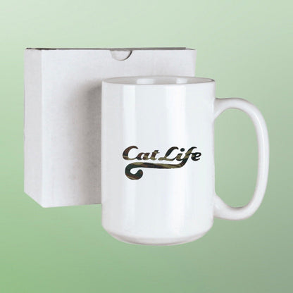 15 oz Ceramic  Cat Life Mug